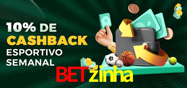 10% de bônus de cashback na betzinha